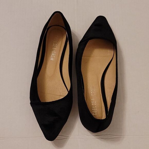 CHELSEA CREW POINTED TOE SLIP-ON WOMEN"S SUEDE FLAT - Picture 3 of 15